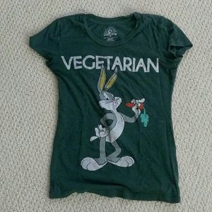 Forest Green Bugs Bunny Vegetarian Shirt